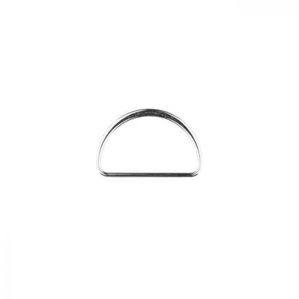 Metall-D-Ring Silber 4 cm Breite